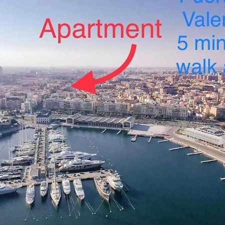 Valencia / Playa Cabanyal, Puerto, Cuidad Artes Lägenhet Exteriör bild
