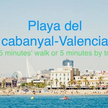 Valencia / Playa Cabanyal, Puerto, Cuidad Artes Lägenhet Exteriör bild